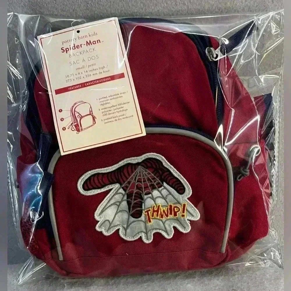 Pottery Barn Kids x Marvel Spider-Man MacKenzie Small backpack NEW WITH TAGS